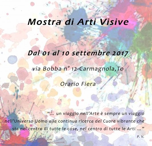 Mostra di Arti Visive, settembre 2017